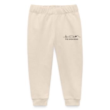 THE OPEN ROAD. (Herzschlag - Farbe anpassbar) - Baby Organic Jogginghose Baby Tumbler von Stanley/Stella - Natur - Vorne