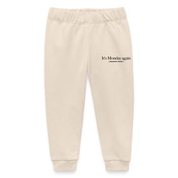 its-monday-again - Baby Organic Sweatpants by Stanley/Stella - soft Ecru - Front