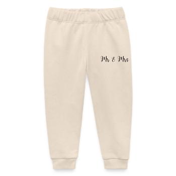 Mr & Mrs Hochzeit Design - Baby Organic Jogginghose Baby Tumbler von Stanley/Stella - Natur - Vorne