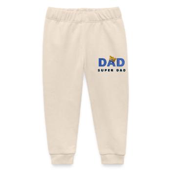 Super-Papa - Baby Organic Jogginghose Baby Tumbler von Stanley/Stella - Natur - Vorne