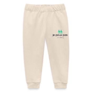 I can't I have water rafting - Baby Organic Sweatpants by Stanley/Stella - soft Ecru - Front