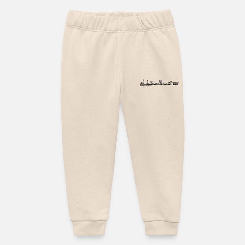 Mètre pliant Skyline noir - Pantalon de jogging bébé bio Stanley/Stella - écru doux