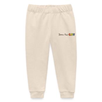 Regenbogen born this gay - Baby Organic Jogginghose Baby Tumbler von Stanley/Stella - Natur - Vorne