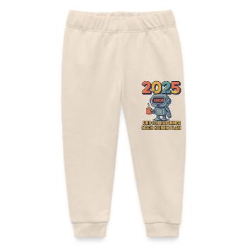 2025 Und ich hab immer noch keinen Plan - Baby Organic Jogginghose Baby Tumbler von Stanley/Stella - Natur - Vorne