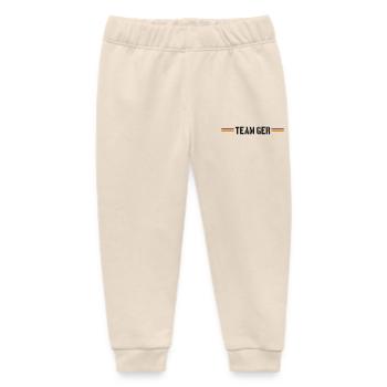 Germany Team Germany Flag - Baby Organic Sweatpants by Stanley/Stella - soft Ecru - Front