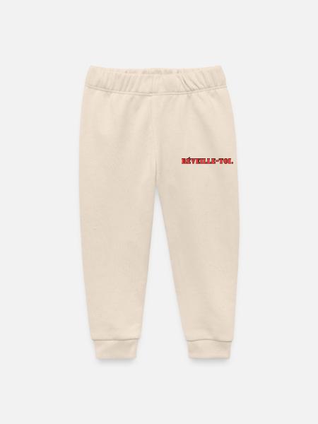 Réveille-toi - Pantalon de jogging bébé bio Stanley/Stella - écru doux