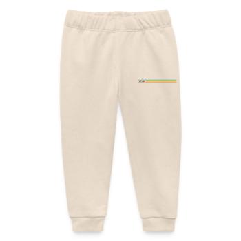 NERDY forever - nerd Rainbow - Baby Organic Sweatpants by Stanley/Stella - soft Ecru - Front