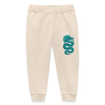 Aztec God Ancient Mythology Quetzalcoatl - Baby Organic Sweatpants by Stanley/Stella - soft Ecru - Front