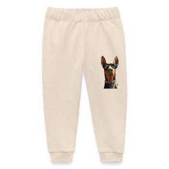Dobermann Hunde Motiv Wachhund Stolze Dobermänner - Baby Organic Jogginghose Baby Tumbler von Stanley/Stella - Natur - Vorne