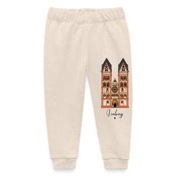 Limburg Cathedral // Illustration - Baby Organic Sweatpants by Stanley/Stella - soft Ecru - Front