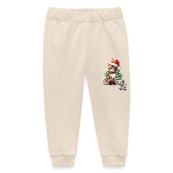 Lustig Maus Katze Haustiere Weihnachten Xmas Santa - Baby Organic Jogginghose Baby Tumbler von Stanley/Stella - Natur - Vorne