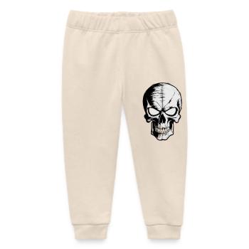 Rockmusik Totenkopf - Baby Organic Jogginghose Baby Tumbler von Stanley/Stella - Natur - Vorne