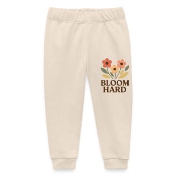 Bloom Hard – Flowery Without Brakes - Baby Organic Sweatpants by Stanley/Stella - soft Ecru - Front