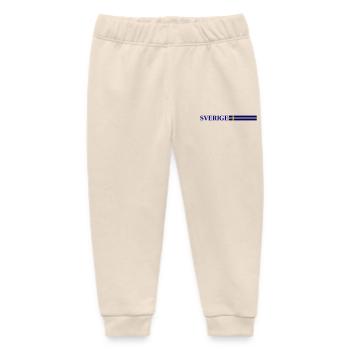 Drapeau Suédois de Sverige - Pantalon de jogging bébé bio Stanley/Stella - écru doux - Devant