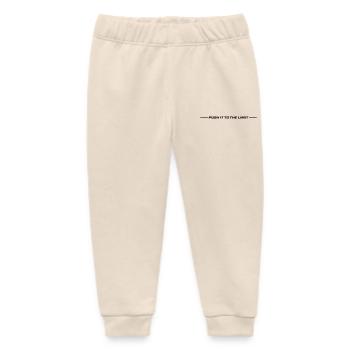 Push It To The Limit - Baby Organic Sweatpants by Stanley/Stella - soft Ecru - Front