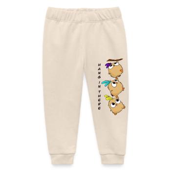 Hang in there - Baby Organic Sweatpants by Stanley/Stella - soft Ecru - Front