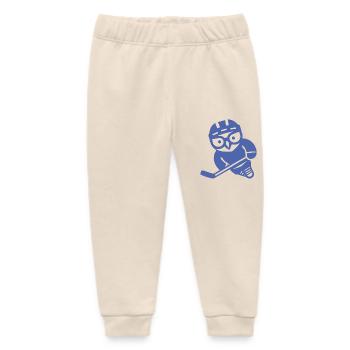 Eishockey Eule Silhouette Schneeeule Spieler - Baby Organic Jogginghose Baby Tumbler von Stanley/Stella - Natur - Vorne