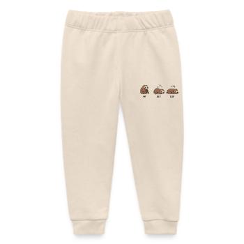 Sloth Eat Sleep Sleep - Baby Organic Sweatpants by Stanley/Stella - soft Ecru - Front