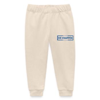 The Knappen Fan Design - Baby Organic Sweatpants by Stanley/Stella - soft Ecru - Front