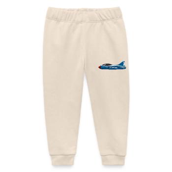 Flugzeug Blau - Baby Organic Jogginghose Baby Tumbler von Stanley/Stella - Natur - Vorne