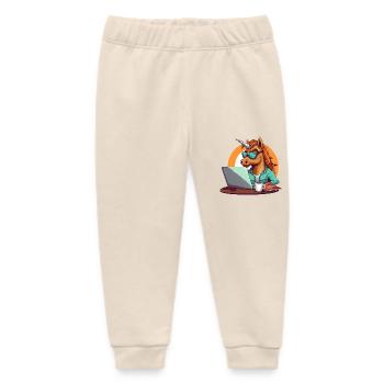 Einhorn CEO - Magisches Design für Führungskräfte - Baby Organic Jogginghose Baby Tumbler von Stanley/Stella - Natur - Vorne