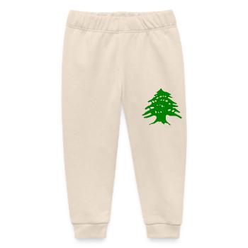 Liban - Pantalon de jogging bébé bio Stanley/Stella - écru doux - Devant
