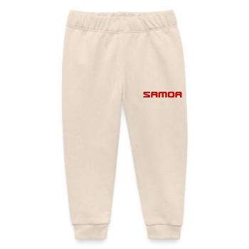 Samoa - Rugby - South Seas - Polynesia - Baby Organic Sweatpants by Stanley/Stella - soft Ecru - Front