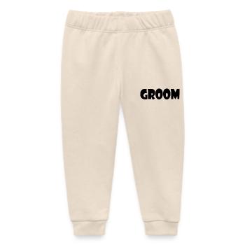 Groom - Baby Organic Sweatpants by Stanley/Stella - soft Ecru - Front