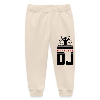 DJ Spruch Turntables - Baby Organic Sweatpants by Stanley/Stella - soft Ecru - Front