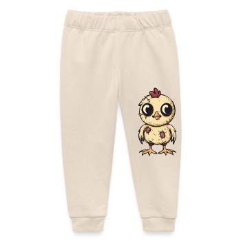 Chicken Halloween Comic Funny - Baby Organic Sweatpants by Stanley/Stella - soft Ecru - Front