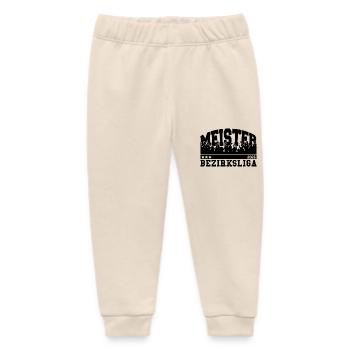 Meister 2025 Bezirksliga Aufstieg Fußball - Baby Organic Jogginghose Baby Tumbler von Stanley/Stella - Natur - Vorne