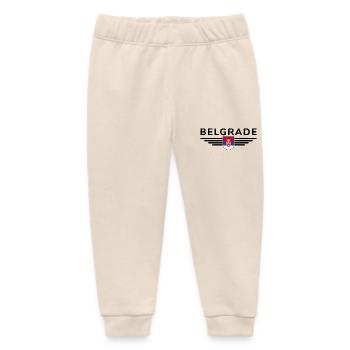 Belgrade T-Shirt – For fans of the capital - Baby Organic Sweatpants by Stanley/Stella - soft Ecru - Front