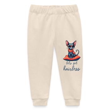 Sphyny Nacktkatze Nackt Katze Perser Katze - Baby Organic Jogginghose Baby Tumbler von Stanley/Stella - Natur - Vorne