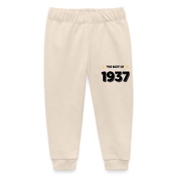 Best of 1937 - Baby Organic Sweatpants by Stanley/Stella - soft Ecru - Front