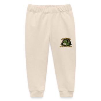 Sarcastic Dinosaur - Baby Organic Sweatpants by Stanley/Stella - soft Ecru - Front