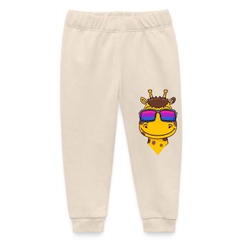 Bisexual Giraffe Gift - Baby Organic Sweatpants by Stanley/Stella - soft Ecru - Front