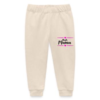 Best Mom - Baby Organic Sweatpants by Stanley/Stella - soft Ecru - Front
