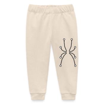 Spider Legs Tech - Baby Organic Sweatpants by Stanley/Stella - soft Ecru - Front
