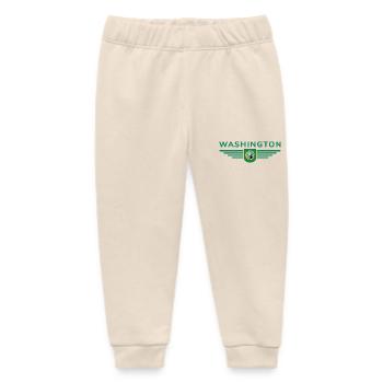 Washington Fan Shirt – Capital City Style - Baby Organic Sweatpants by Stanley/Stella - soft Ecru - Front