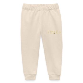 Venice Venezia Italia Italy - Baby Organic Sweatpants by Stanley/Stella - soft Ecru - Front