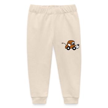 Dog Car Toy Remote Controlled Driving Wheels Cute - Baby Organic Sweatpants by Stanley/Stella - soft Ecru - Front