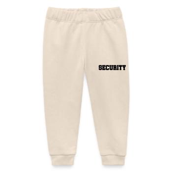 Security - Security Service - Guarding - Protection - Baby Organic Sweatpants by Stanley/Stella - soft Ecru - Front