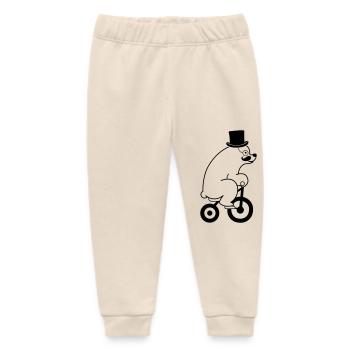 eisbaer fahrrad sir 01 - Baby Organic Jogginghose Baby Tumbler von Stanley/Stella - Natur - Vorne