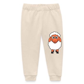 Schaf Baby Steht Süß Niedlich Lamm Kind Cool Comic - Baby Organic Jogginghose Baby Tumbler von Stanley/Stella - Natur - Vorne