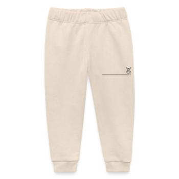 Windmill Mill Icon - Baby Organic Sweatpants by Stanley/Stella - soft Ecru - Front