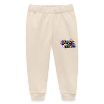 Cooles Superpapa Shirt im Graffiti Style für Väter - Baby Organic Jogginghose Baby Tumbler von Stanley/Stella - Natur - Vorne