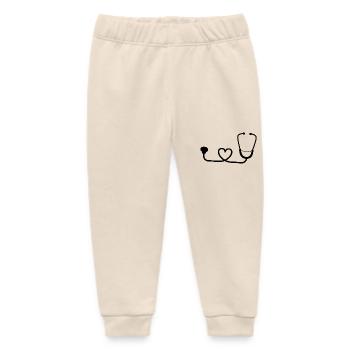 Arzt, Arzt, Krankenschwester - Baby Organic Jogginghose Baby Tumbler von Stanley/Stella - Natur - Vorne