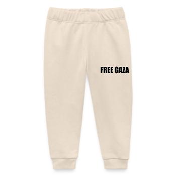 Free gaza - Baby Organic Jogginghose Baby Tumbler von Stanley/Stella - Natur - Vorne