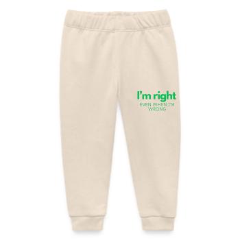 Ich habe Recht, auch wenn ich falsch liege - Baby Organic Jogginghose Baby Tumbler von Stanley/Stella - Natur - Vorne