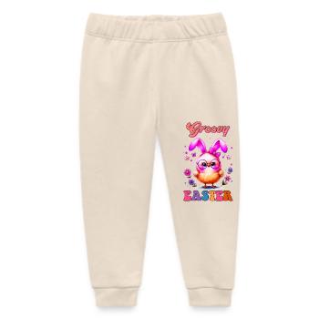 Easter Easter Bunny Easter Eve Easter Sunday Easter Egg Spring - Baby Organic Sweatpants by Stanley/Stella - soft Ecru - Front